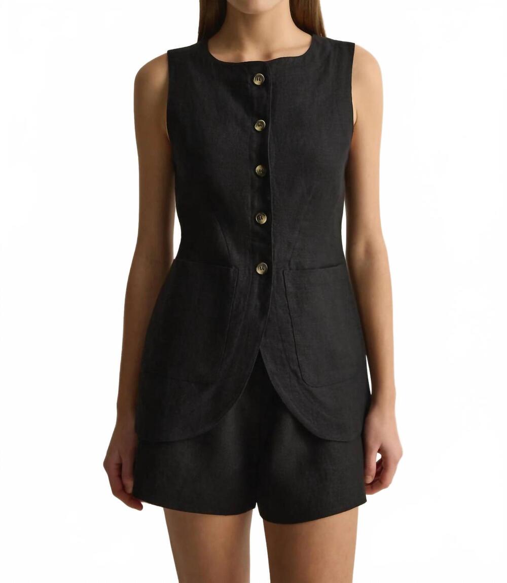 NEW POSSE emma vest in black